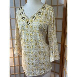 New Directions Med Retro Blouse